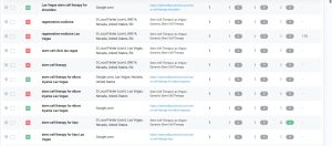 Las Vegas SEO 34 Snack Pack Rankings